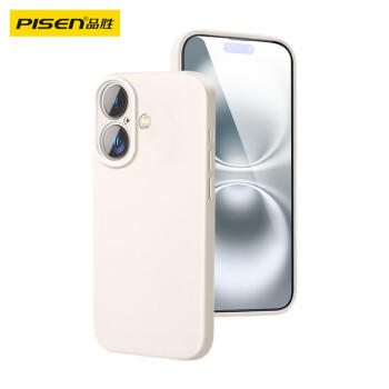 品胜适用苹果16手机壳 iPhone16柔性液态壳全包防摔防磨防震亲肤男女款超薄保护套软壳 古董白 商品图3