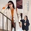 超值购【诗铭洛可】XCY811 撞色明线西服大码复古个性宽松大码外套A15-3 商品缩略图1