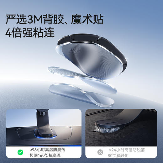 【新品】Anker安克 万向磁吸车载支架 Magsafe高度可调节广角旋转大吸力适配多车型 A9110/A2216 商品图4