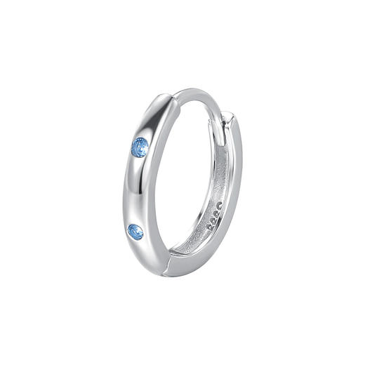 【彩漪】s999纯银微镶锆石耳环【YXS-E5125】 商品图4