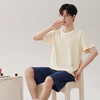 红览睡衣男款夏季纯棉短袖短裤新款套装男生家居服韩式夏款AL66011 商品缩略图2