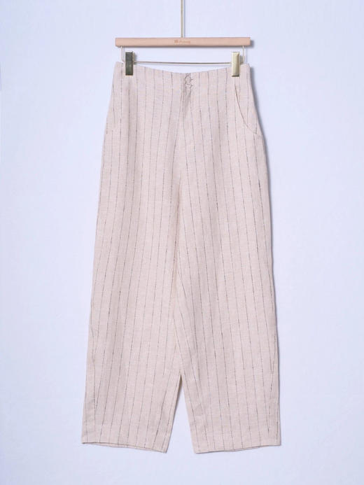 女士亚麻长裤 商品图1