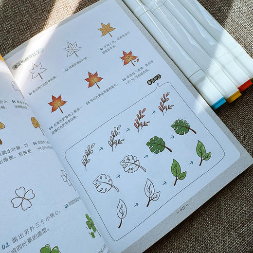 5分钟简笔画 专治无聊 简笔画手绘*基础儿童孩子成人画画自学 手账临摹小场景绘画小白轻松上手 商品图2