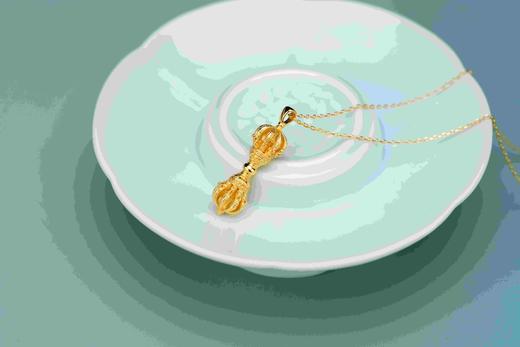 金刚杵吊坠【镀18k金】 商品图2