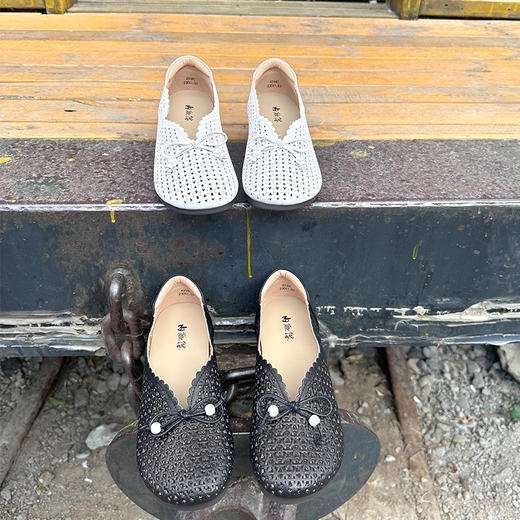 内联升女鞋女式牛皮休闲鞋4314C 商品图2