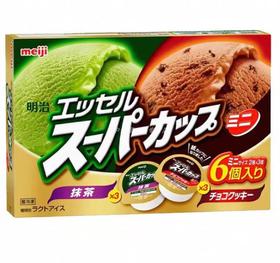 明治双味冰淇淋（抹茶味、巧克力曲奇味）354g