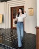 美人鱼大长腿美洋琉璃牛仔裤弹力氧气感微喇裤 商品缩略图3