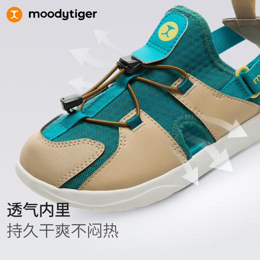【DR】moodytiger儿童凉鞋25夏新包头轻便软底运动鞋57546102 商品图3