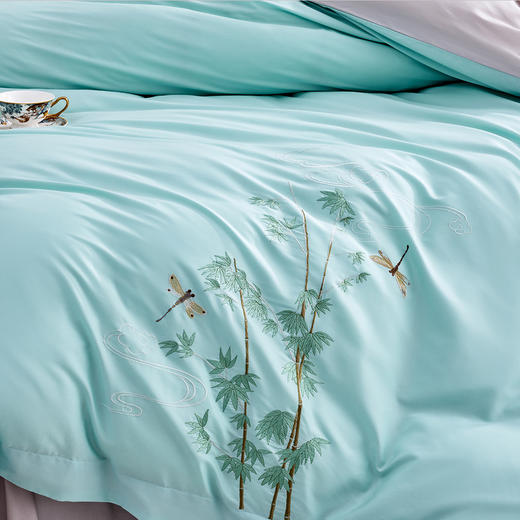 多喜爱 50S天丝棉 四件套 绮梦之源/青云直上【精美刺绣】【宽边工艺】【莱赛尔纤维】【A类标准】【专利床单】【礼盒包装】 商品图8