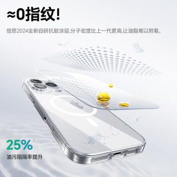 倍思【冰透磁吸|散热快】适用iPhone16pro手机壳苹果16pro保护套Magsafe磁吸超薄防摔镜头全包壳 商品图0