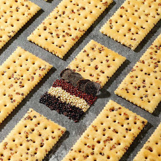 【糕酥精选】猴头菇苏打饼干 黑松露+火腿组合 无反式脂肪 酥脆咸香 每一口都是嚼得到的颗粒感 商品图0