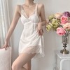 【性感露背睡裙】睡衣女冰丝性感夏季女士睡裙带胸垫蕾丝美背睡衣纯欲家居服。ry 商品缩略图7