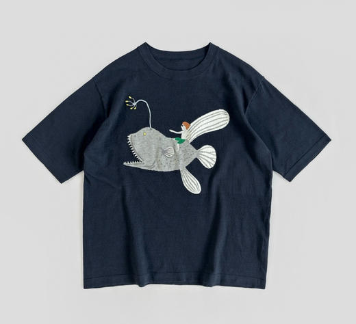 罗意威重工刺绣鲸鱼T恤  灰色。藏青色。自己备注号码颜色。 商品图4