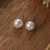 【分销】【珍珠溯源】戴拉淡水有核珍珠11-12mm耳钉S925银，YH5511002，采用近正圆微瑕强光淡水有核珍珠，大点位 商品缩略图2
