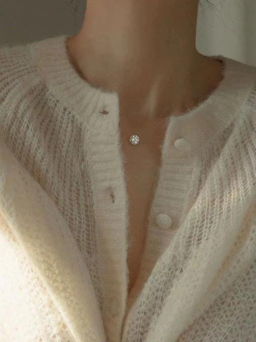 AGATHA 太美了柔韧璀璨人鱼之泪隐形鱼线锁骨链项链 商品图2