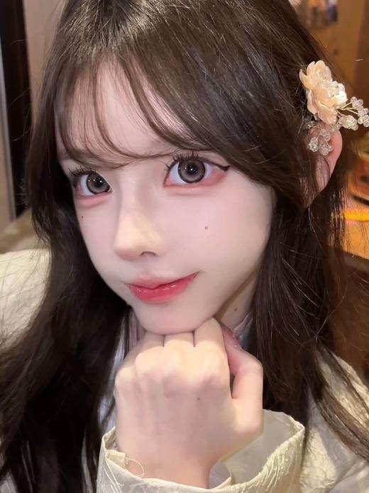 【大直径半年抛】SUPERBIGCON--乌兰湖心脏 粉褐-14.5mm【半年抛0-800度 无525/575】 商品图3