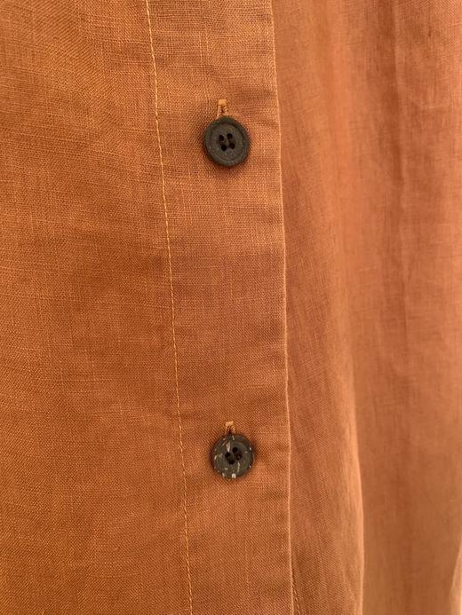 【高品质私服】【IC亚麻平纹V领长款连衣裙】裙型大气利落，巧妙修饰身材G1379-CC【无标出货 介意慎拍】 商品图12