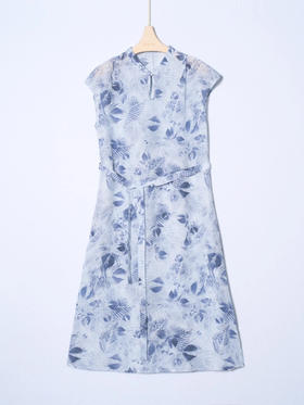 女士短袖真丝连衣裙