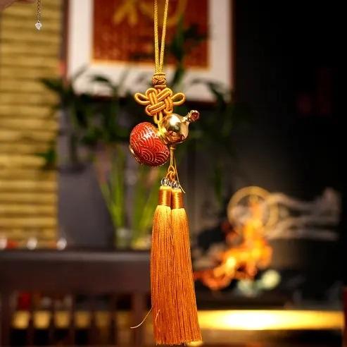 朱炳仁铜 家有福禄（珐琅葫芦瓶）-3 商品图0