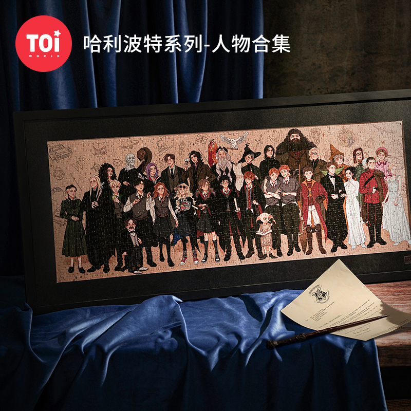 TOI图益哈利波特拼图成人1000片平面高难度手工玩具照片墙人物合集