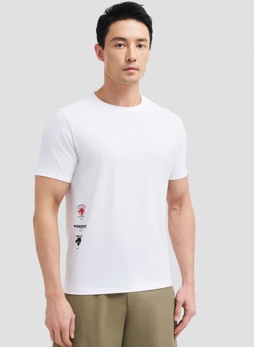 点此购买 迪桑特夏季经典款丝光棉小标男士速干短袖T恤 ly 319208 商品图2