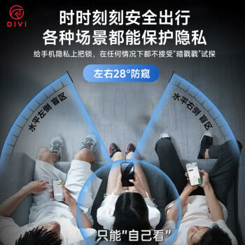 第一卫DIVI【一盖秒贴】适用华为mate60pro防窥手机膜全胶60pro+/RS非凡大师微晶防指纹非钢化膜防摔无尘仓 商品图3