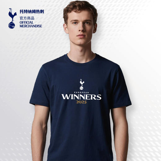 【官方正版】托特纳姆热刺俱乐部 | 2025夺冠T恤蓝白双色棉质短袖舒适 商品图4