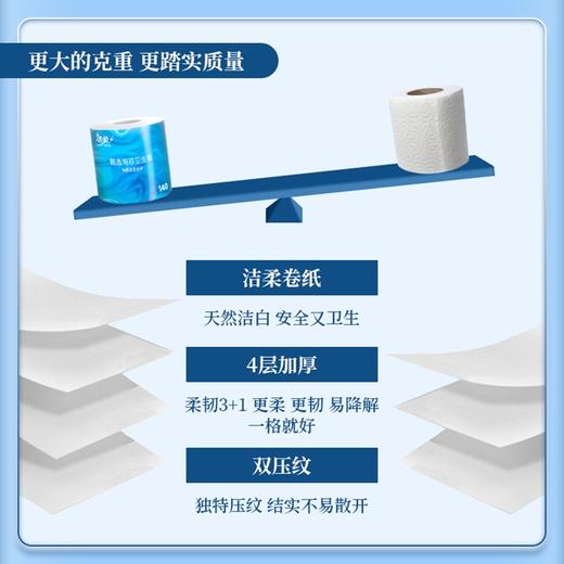 洁柔 甄选有芯卫生卷纸 无香4层*10卷/1400g/提【GY】 商品图2