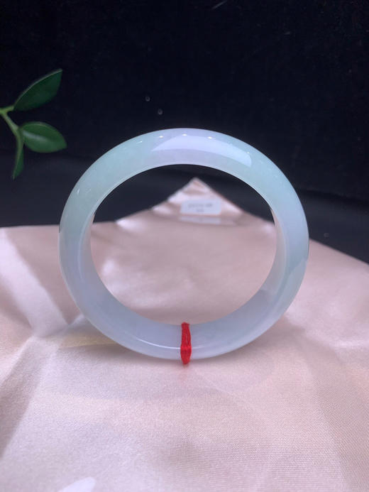 620018，54冰飘绿手镯，小清新，底子特别细腻，飘清新绿花 商品图2