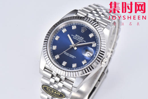 C厂劳力士日志型41mm 蓝盘钻面 3235机 五珠链 904L钢 男士腕表 商品图5