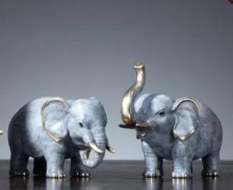 朱炳仁铜福禄双象（小）（6#低头象） 商品图0