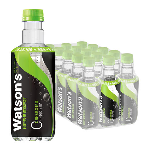 屈臣氏  电解质0糖0脂肪苏打汽水青提420ML*15（促销装、常规装随机发货） 商品图6