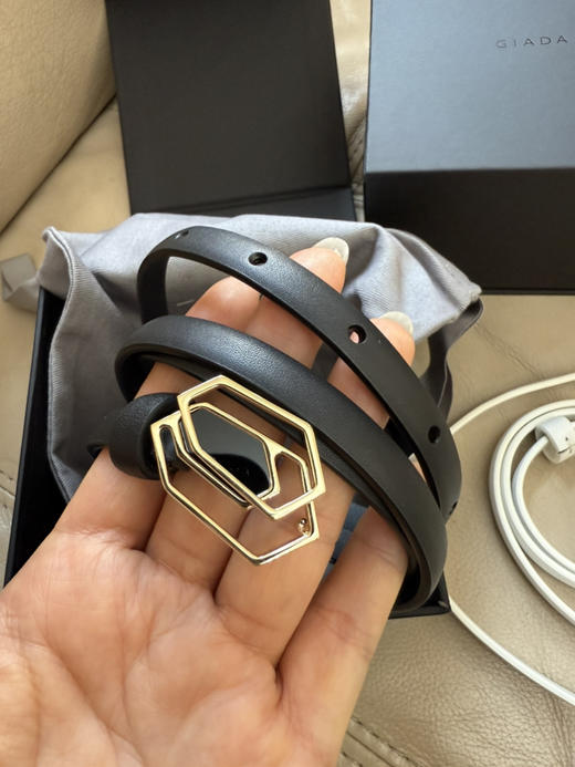 521-5 高端货 GIA意式 极简利落 宝石扣头 细窄款 皮带/ 女士腰带 商品图14
