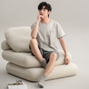 红览睡衣男款夏季纯棉短袖短裤新款套装男生家居服韩式夏款AL66011 商品缩略图1