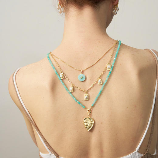 lost in echo2025夏季新款度假异域多层叠戴高级手工金币珍珠项链 商品图1