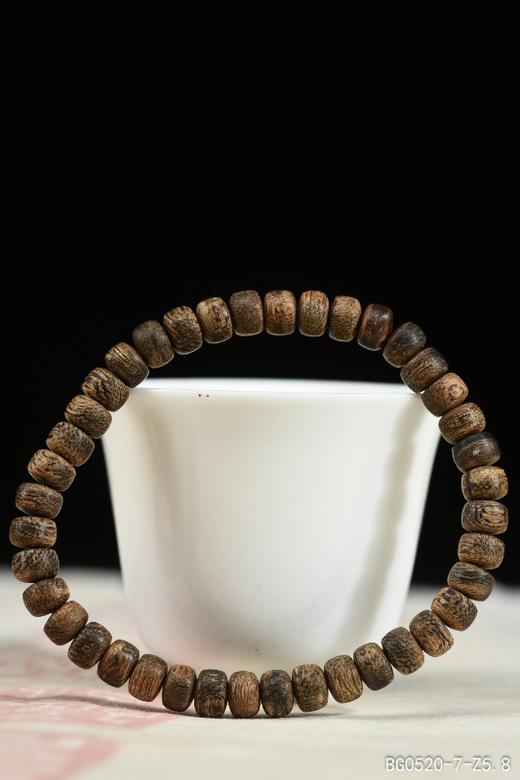 BG0520-7、正区达拉干九分沉6.6MM算盘珠4.05克 商品图0