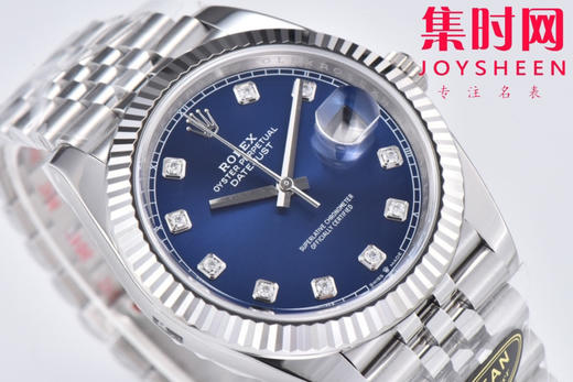 C厂劳力士日志型41mm 蓝盘钻面 3235机 五珠链 904L钢 男士腕表 商品图1