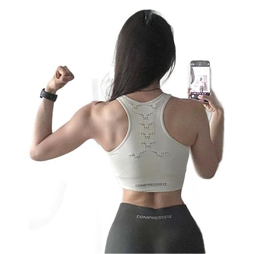 【高强度运动也稳如泰山💪】0束缚无缝设计，速干防震，这款运动内衣让你跑步、骑行、瑜伽全hold住！✨#梦幻紫上线#运动内衣瑜伽服普拉提女高强度健身训练骑行跑步防震无缝文胸背心 商品图5