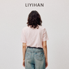 LIYIHAN云语  轻盈呼吸感软垂竹节棉印花T恤宽松廓形 商品缩略图3