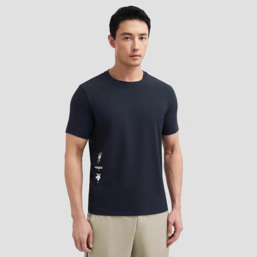 点此购买 迪桑特夏季经典款丝光棉小标男士速干短袖T恤 ly 319208 商品图9
