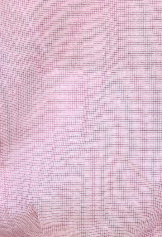 TYNVIE 荷叶边领子气球袖裹身短款衬衫-粉色格纹 商品图10