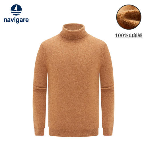 纳维凯尔Navigare意大利小帆船新款羊绒衫男高领毛衣打底衫长袖针织衫 1237081011 商品图0