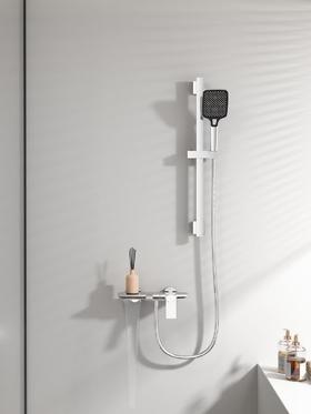 5930 乌菲兹全铜顶配两档花洒 电镀