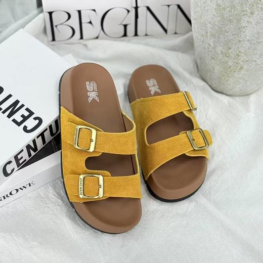 小众勃肯鞋夏季新款复古软底休闲百搭外穿凉拖鞋809 商品图3