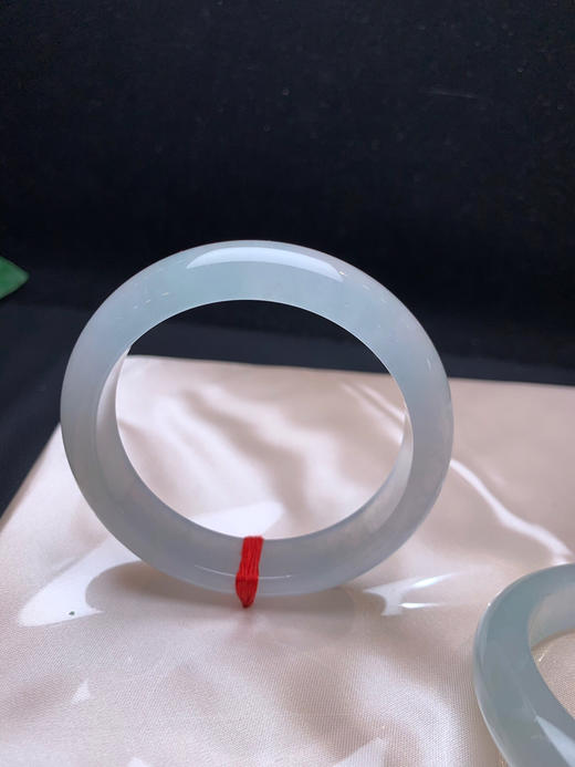 620014，53.8冰底正圈种水镯，超级冰透 。整体干净起光 商品图1