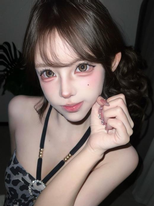 【大直径半年抛】SUPERBIGCON-海口落日 棕-14.5mm【半年抛0-800度 无525/575】 商品图3