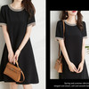 丁摩高级感真丝小黑裙重磅桑蚕丝连衣裙女装新款夏天黑色裙子AL3013 商品缩略图1