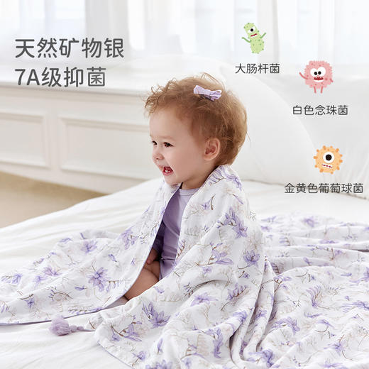 【2025年春夏新品】i-baby自然生长四层纱布低敏大方巾 商品图0