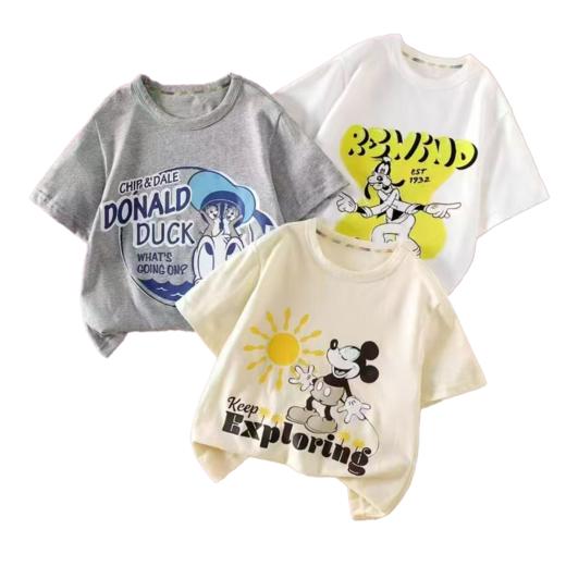心选丨【69元三件】迪士尼男女童夏季短袖印花T恤 商品图3