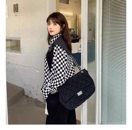 超值购【诗铭洛可】XCX234撞色格子两件套大码棋盘格衬衣A14-2 商品图1